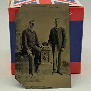 Antique Tintype of 2 Men